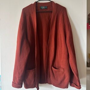 Alan Paine Vintage Sweater - Rust Orange - Size Large